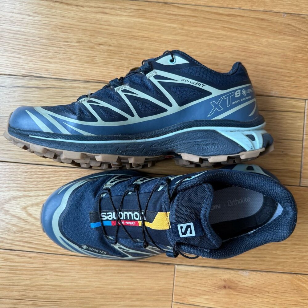 WMNS Salomon XT-6 GTX 'Carbon Bering Sea' 472918